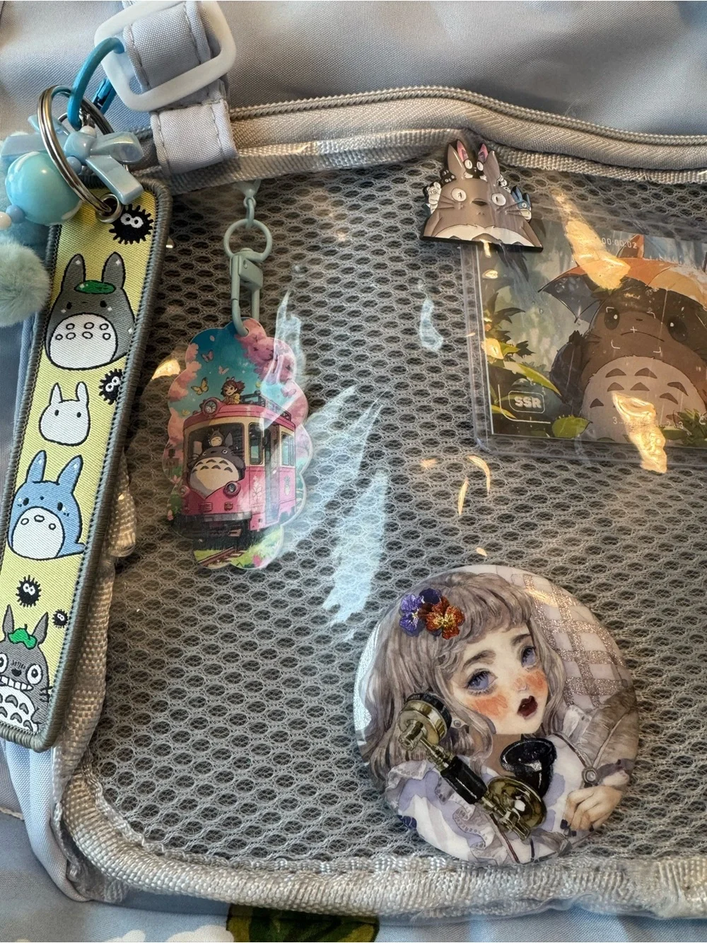 Fully LOADED Kawaii Coquette Lolita Ita Bag! Light Blue Beauty!